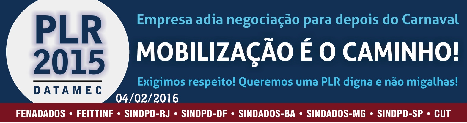 PLR 2015: Datamec adia negociação para depois do carnaval