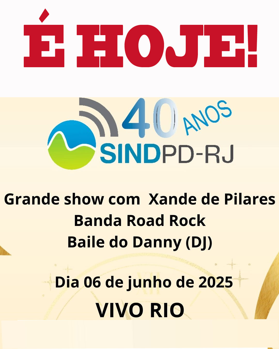 Festa de 40 anos do Sindpd-RJ