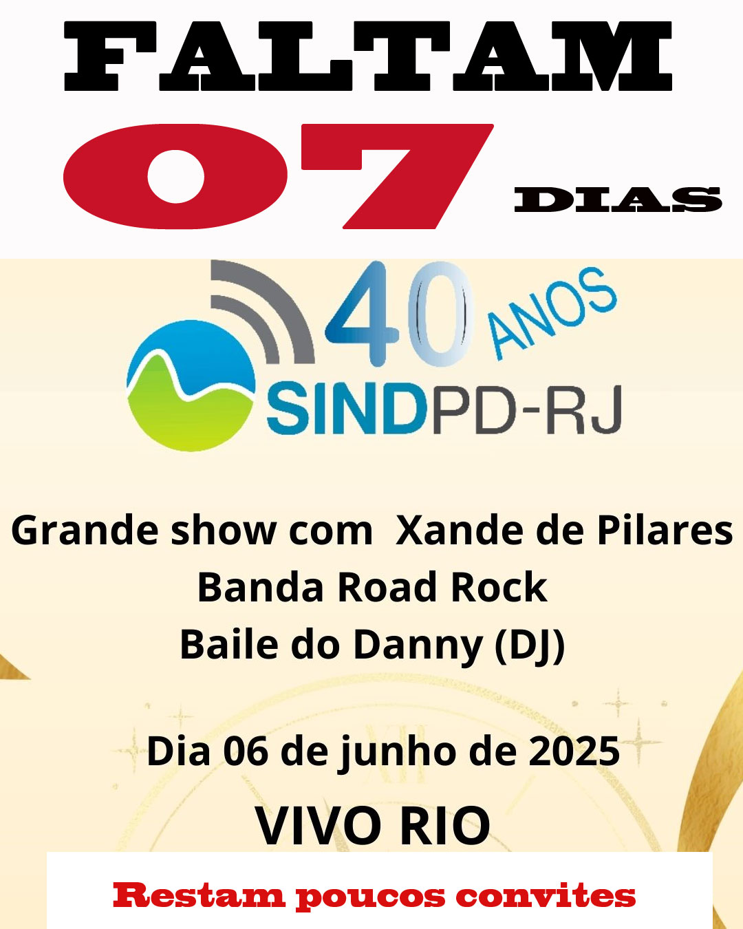 Festa de 40 anos do Sindpd-RJ