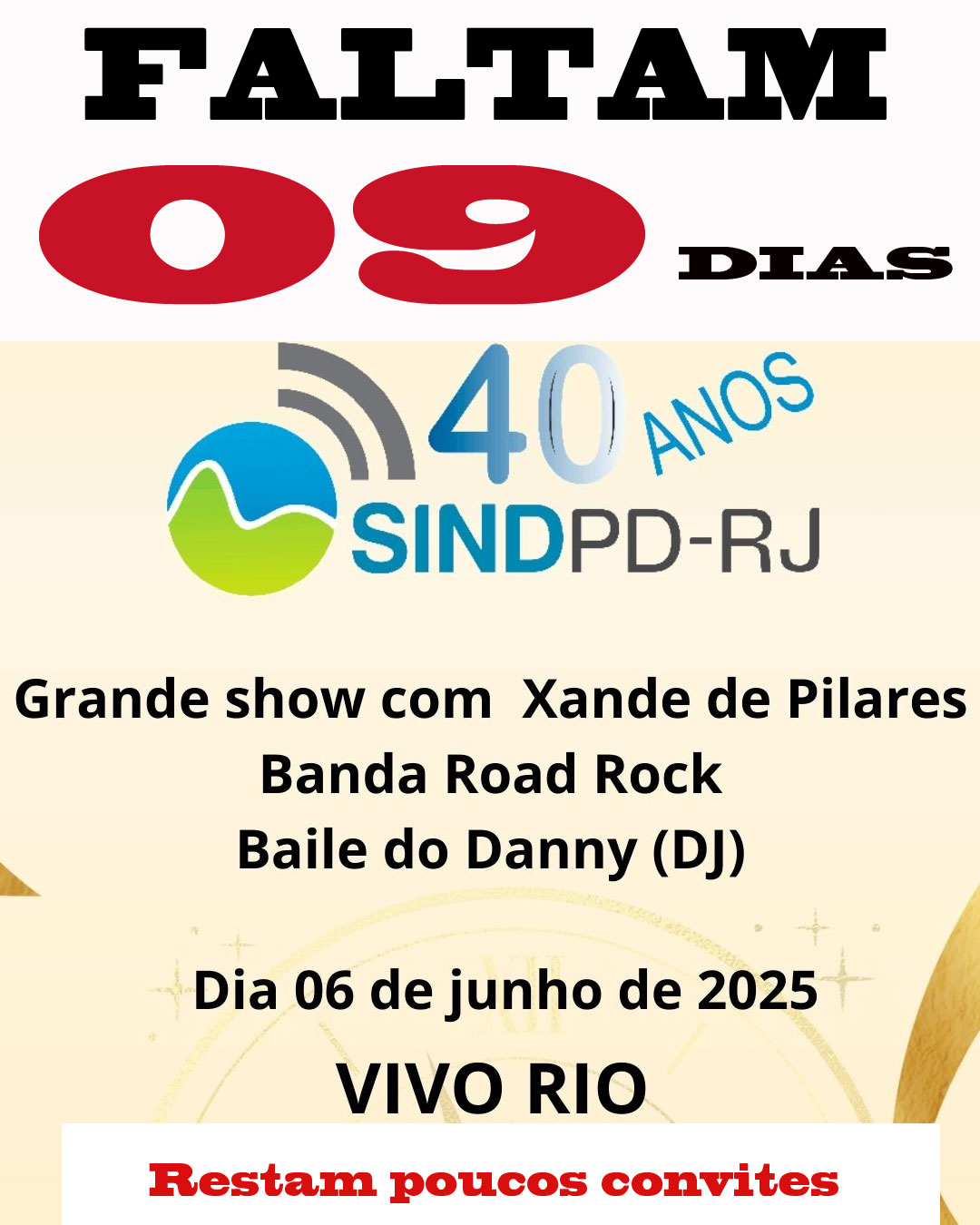 Festa de 40 anos do Sindpd-RJ