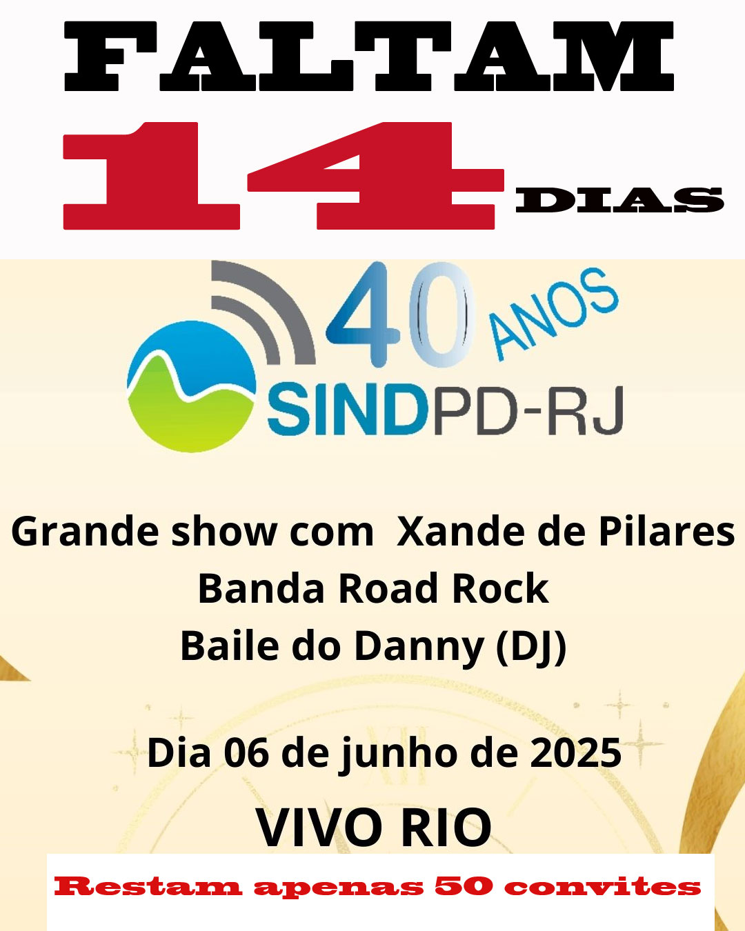 Festa de 40 anos do Sindpd-RJ