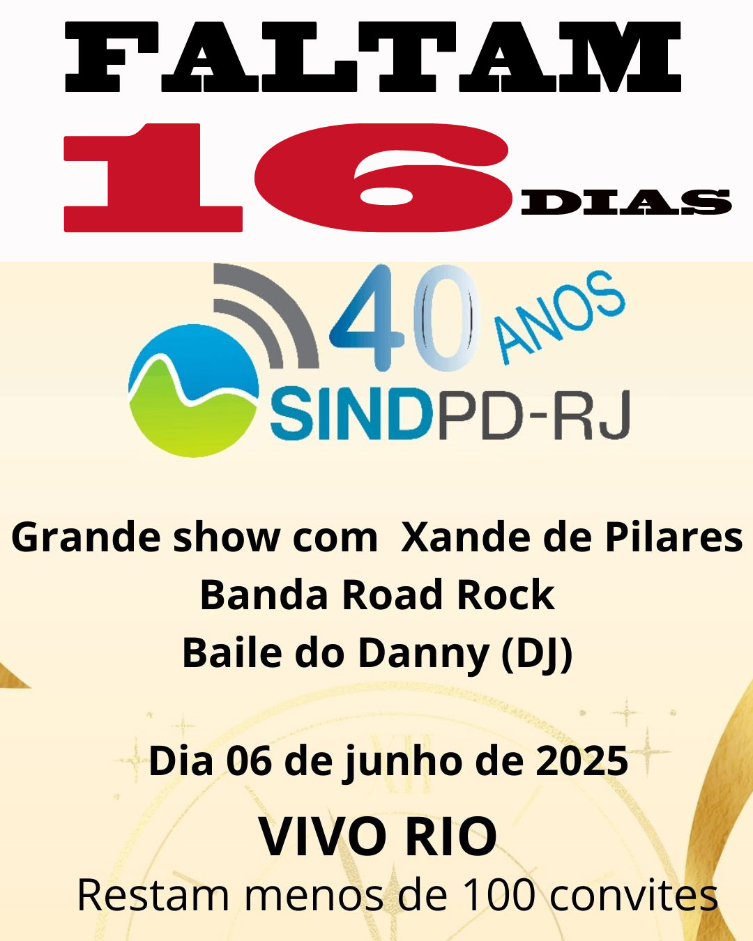 Festa de 40 anos do Sindpd-RJ