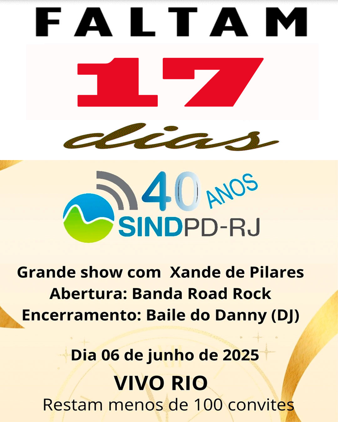 Festa de 40 anos do Sindpd-RJ