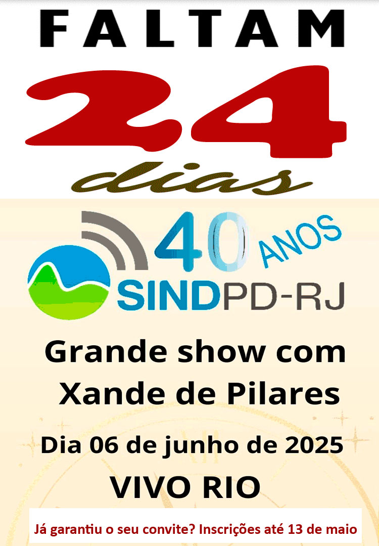 Festa de 40 anos do Sindpd-RJ