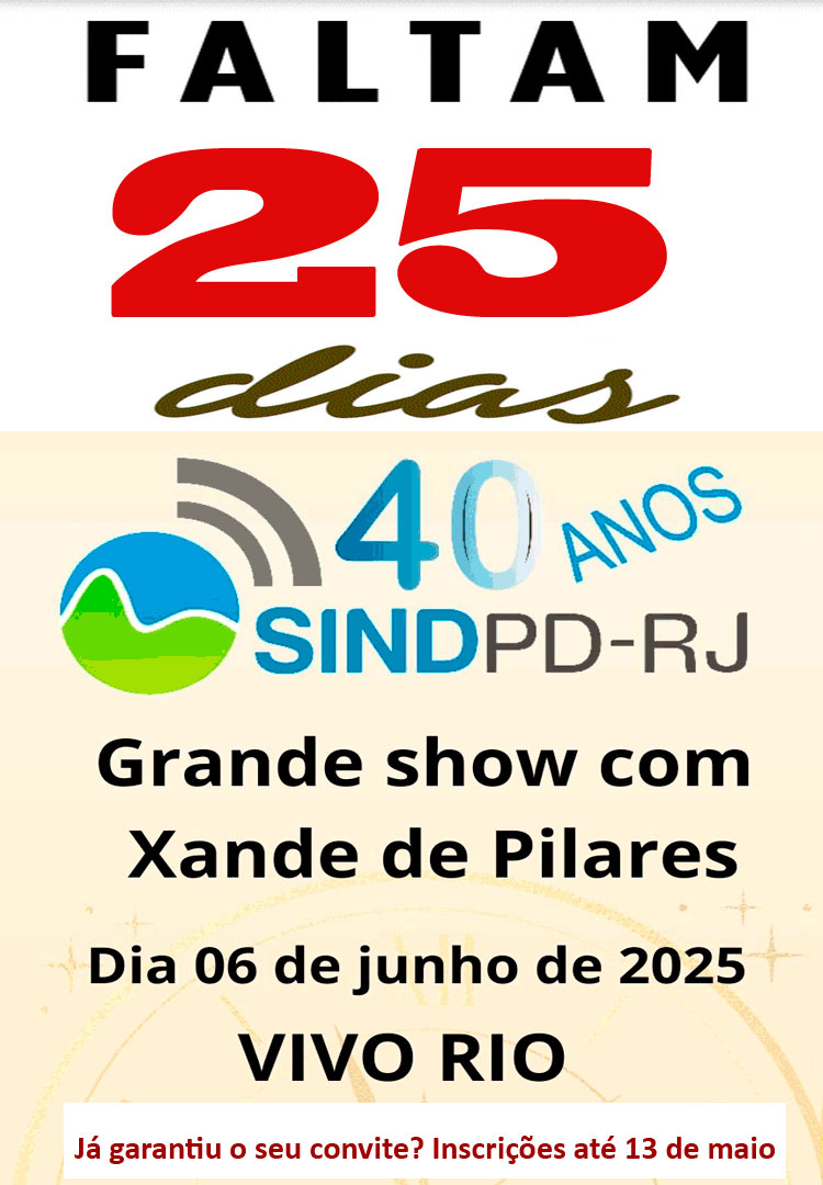 Festa dos 40 anos do Sindpd-RJ