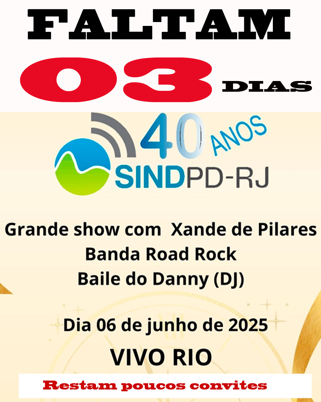 Festa de 40 anos do Sindpd-RJ