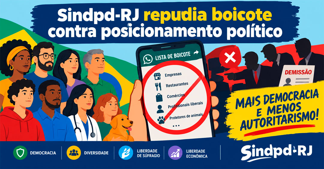 Sindpd-RJ repudia boicote contra posicionamento político